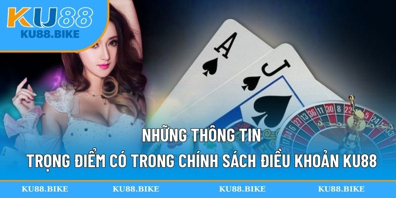 Những thông tin trọng điểm có trong chính sách điều khoản KU88