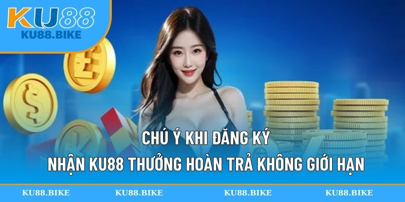 Chú ý khi đăng ký nhận KU88 thưởng hoàn trả không giới hạn