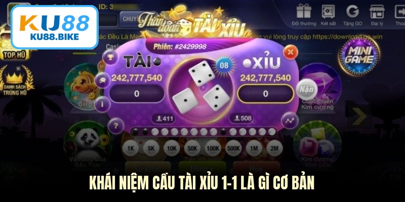 Khái niệm cầu tài xỉu 1-1 là gì cơ bản