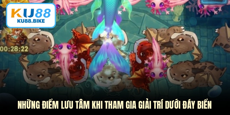 Những điểm lưu tâm khi tham gia giải trí dưới đáy biển